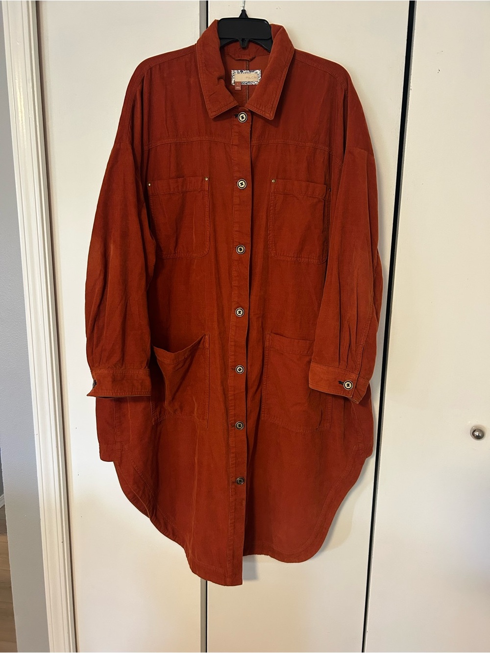 Antropologie Pilcro Corduroy Duster